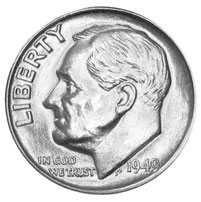 Roosevelt Dimes For Sale Value